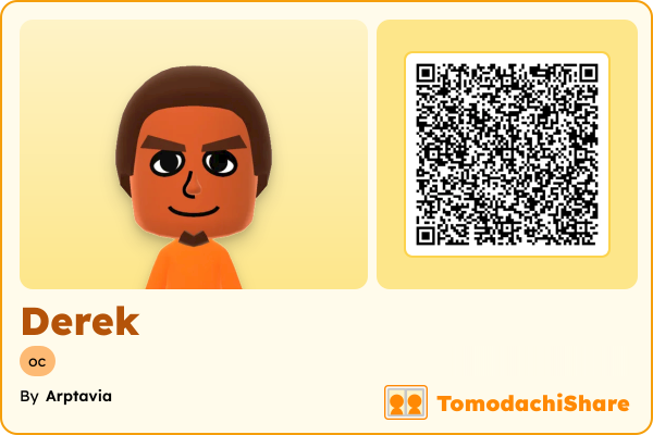 Derek, a male Mii  with tags: oc