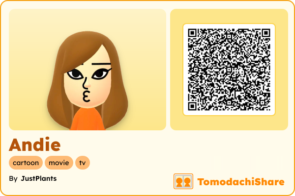 Andie, a female Mii  with tags: cartoon, movie, tv