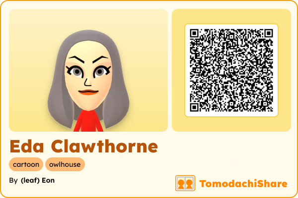 Eda Clawthorne, a female Mii  with tags: cartoon, owlhouse