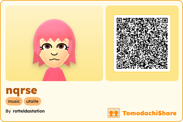 nqrse, a male Mii  with tags: music, utaite