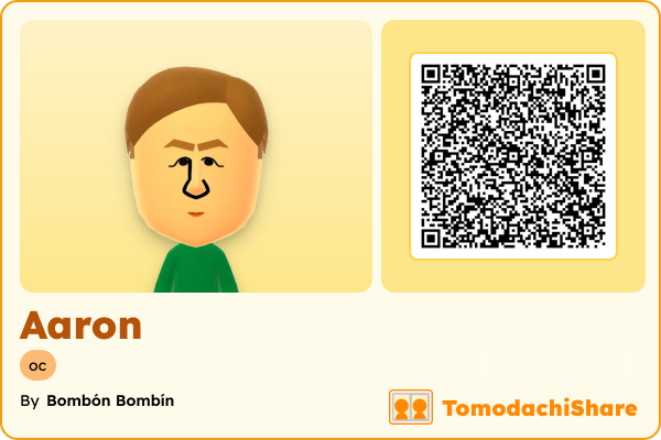 Aaron, a male Mii  with tags: oc
