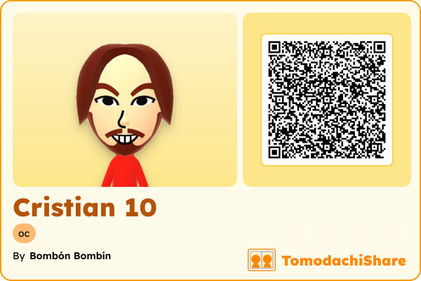 Cristian 10, a male Mii  with tags: oc