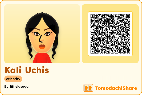 Kali Uchis, a female Mii  with tags: celebrity
