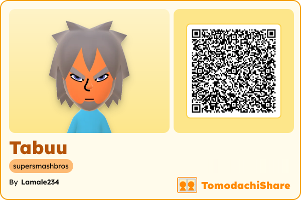Tabuu, a male Mii  with tags: supersmashbros