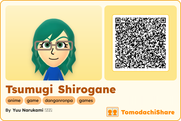 Tsumugi Shirogane, a female Mii  with tags: anime, game, danganronpa, games
