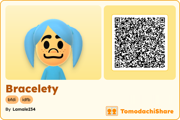 Bracelety, a female Mii  with tags: bfdi, idfb