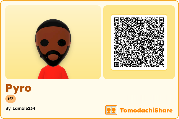 Pyro, a male Mii  with tags: tf2