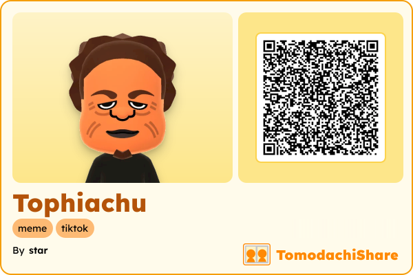 Tophiachu, a female Mii  with tags: meme, tiktok