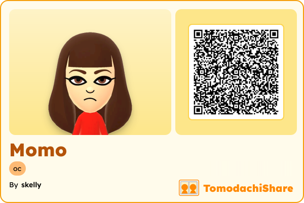 Momo, a male Mii  with tags: oc