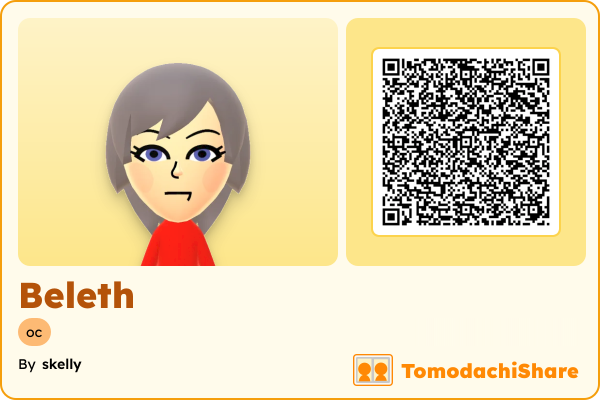 Beleth, a female Mii  with tags: oc