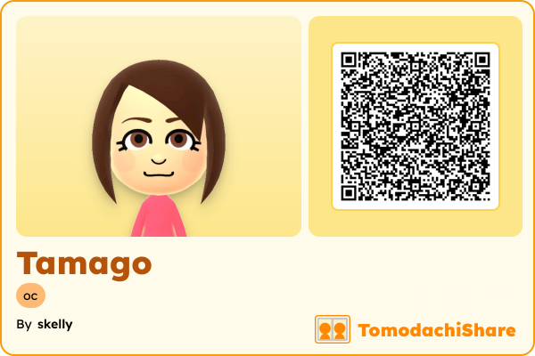 Tamago, a female Mii  with tags: oc