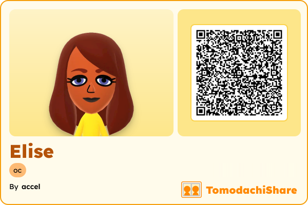 Elise, a male Mii  with tags: oc