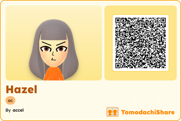 Hazel, a female Mii  with tags: oc