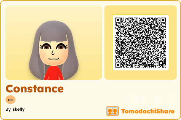 Constance, a female Mii  with tags: oc