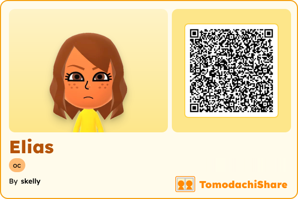 Elias, a female Mii  with tags: oc