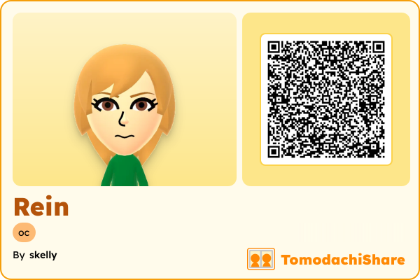 Rein, a male Mii  with tags: oc