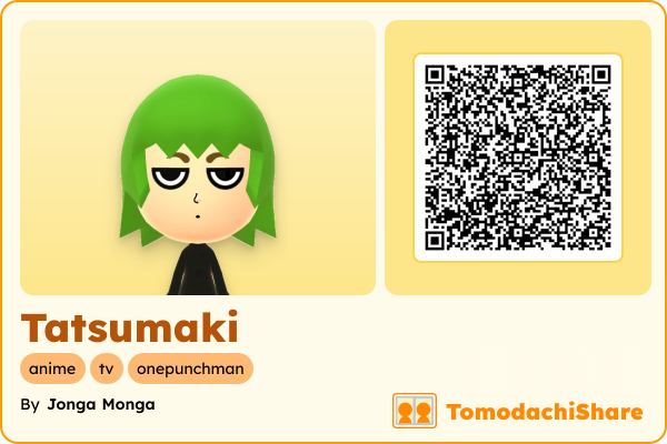 Tatsumaki, a female Mii  with tags: anime, tv, onepunchman