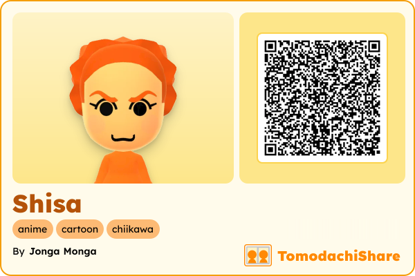 Shisa, a female Mii  with tags: anime, cartoon, chiikawa