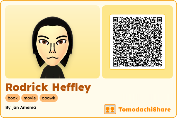 Rodrick Heffley, a male Mii  with tags: book, movie, doawk