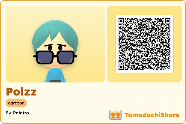 Polzz, a male Mii  with tags: cartoon