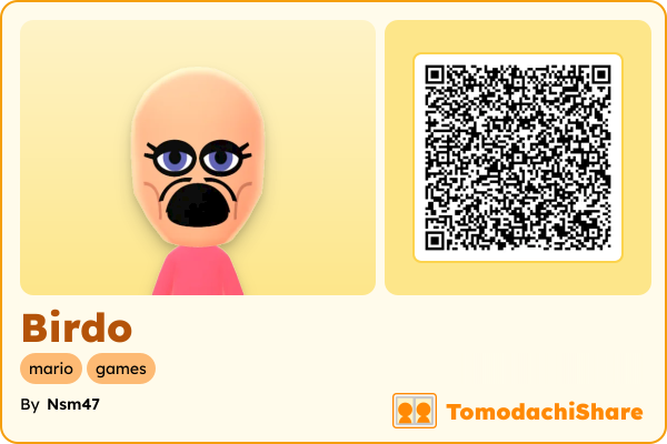 Birdo, a female Mii  with tags: mario, games