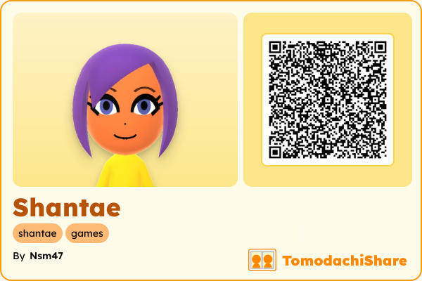 Shantae, a female Mii  with tags: shantae, games