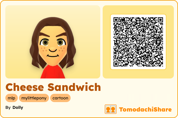 Cheese Sandwich, a male Mii  with tags: mlp, mylittlepony, cartoon