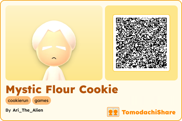 Mystic Flour Cookie, a female Mii  with tags: cookierun, games