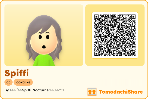Spiffi, a male Mii  with tags: oc, lookalike
