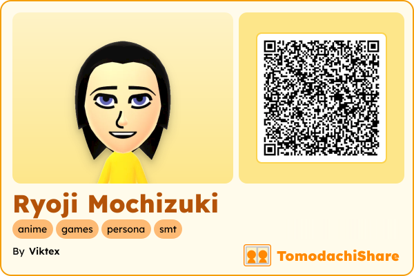 Ryoji Mochizuki, a male Mii  with tags: anime, games, persona, smt