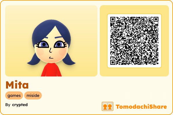 Mita, a female Mii  with tags: games, miside