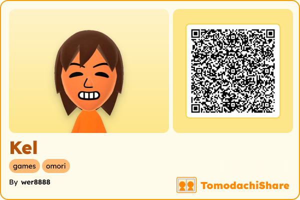 Kel, a male Mii  with tags: games, omori