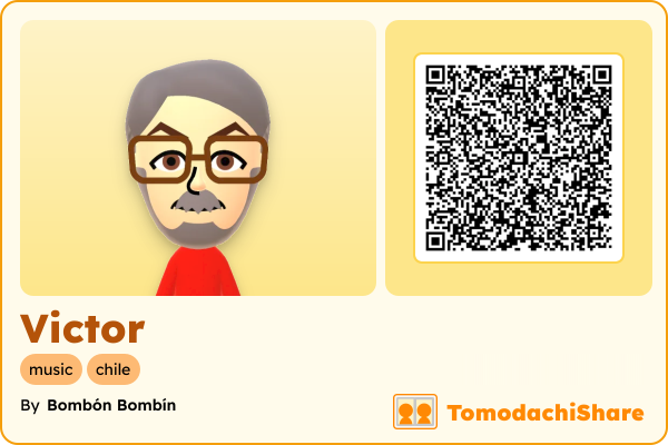 Victor, a male Mii  with tags: music, chile