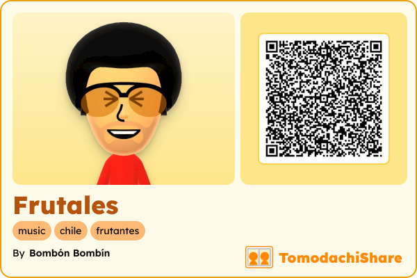 Frutales, a male Mii  with tags: music, chile, frutantes