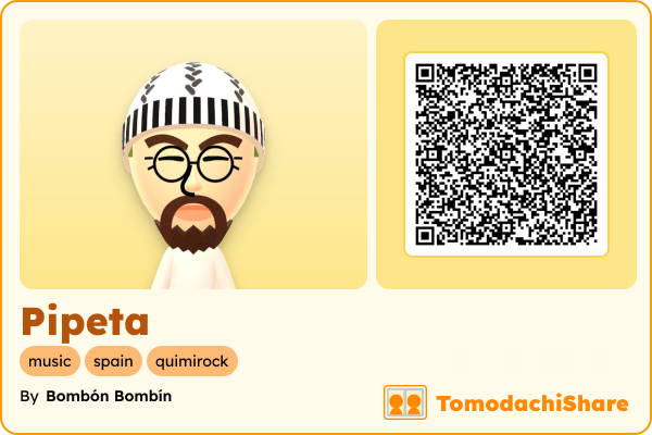 Pipeta, a male Mii  with tags: music, spain, quimirock