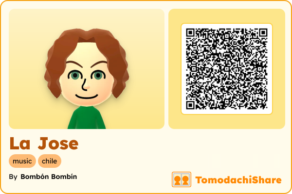 La Jose, a female Mii  with tags: music, chile
