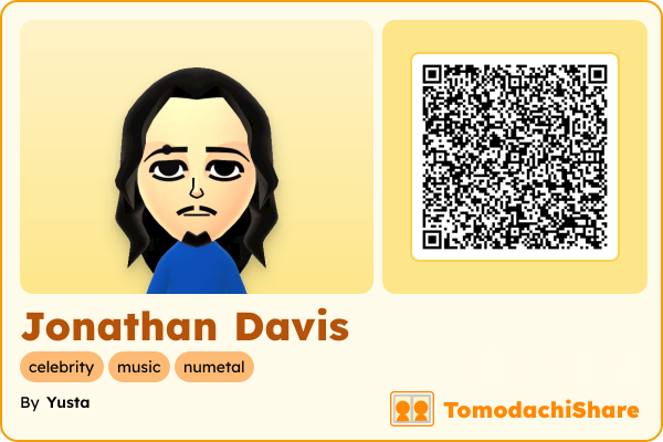 Jonathan Davis, a female Mii  with tags: celebrity, music, numetal