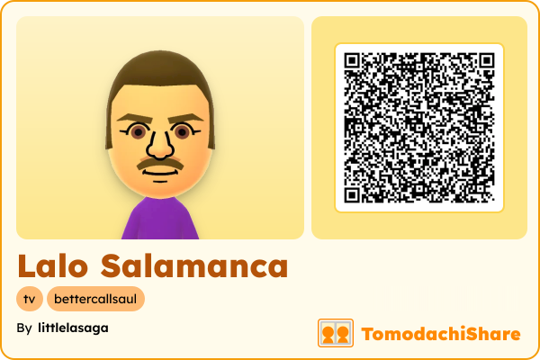 Lalo Salamanca, a male Mii  with tags: tv, bettercallsaul