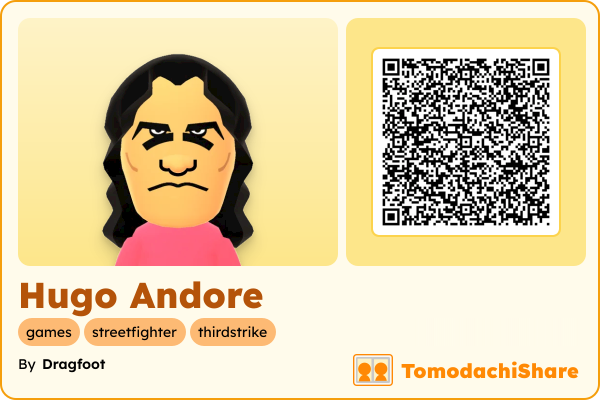 Hugo Andore, a male Mii  with tags: games, streetfighter, thirdstrike