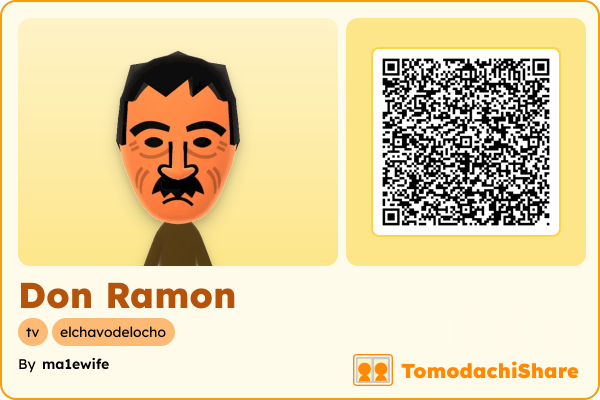 Don Ramon, a male Mii  with tags: tv, elchavodelocho
