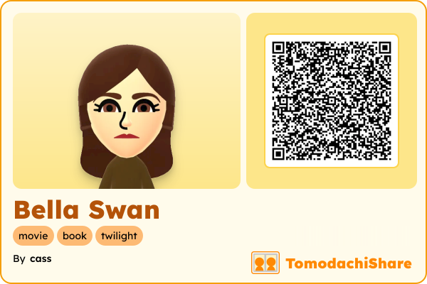 Bella Swan, a female Mii  with tags: movie, book, twilight