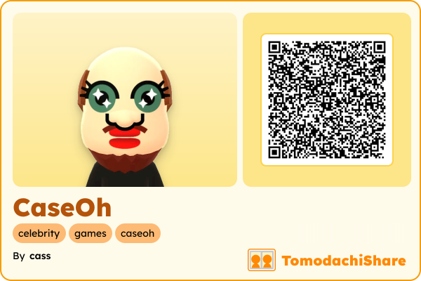 CaseOh, a female Mii  with tags: celebrity, games, caseoh