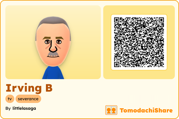 Irving B, a female Mii  with tags: tv, severance