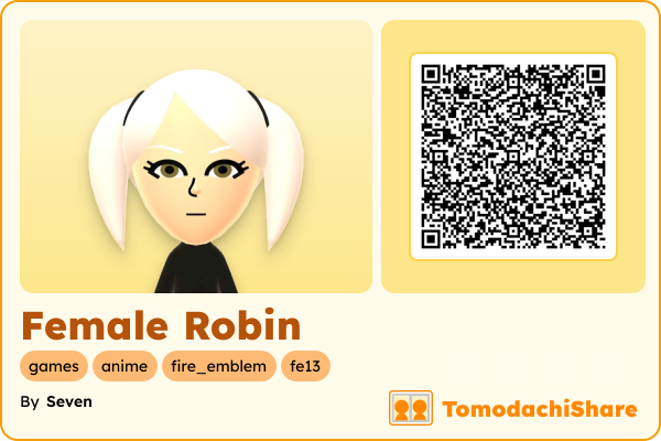 Female Robin, a female Mii  with tags: games, anime, fire_emblem, fe13